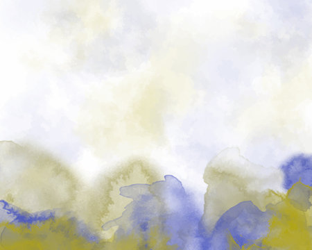 Abstract colorful watercolor for background. Digital art painting.のイラスト素材