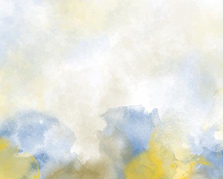 Abstract colorful watercolor for background. Digital art painting.のイラスト素材