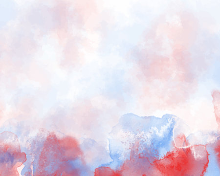 Abstract colorful watercolor for background. Digital art painting.のイラスト素材