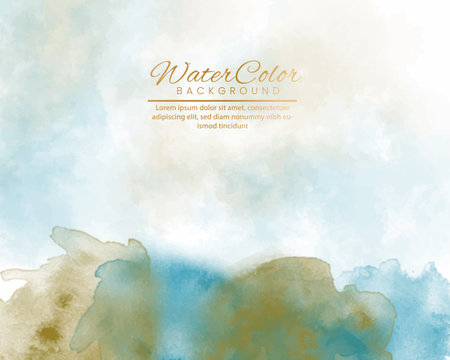 Abstract colorful watercolor for background. Digital art painting. Design for your date, postcard, banner, wedding invitation card.のイラスト素材