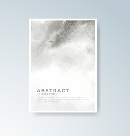 Cards with watercolor background. Design for your cover, date, postcard, banner, logo.のイラスト素材