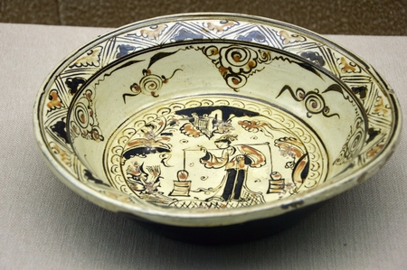 old plate in the museumのeditorial素材