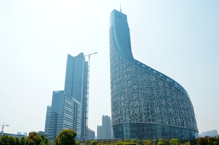 Tall buildings at Hefeiのeditorial素材