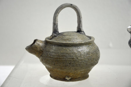 Old celadon potのeditorial素材