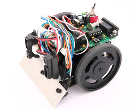 Small robot able of fight and also to trackの写真素材