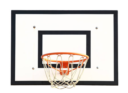 Basketball Goal on white background.