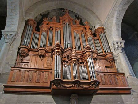 Pipe organ of an anglican church.のeditorial素材