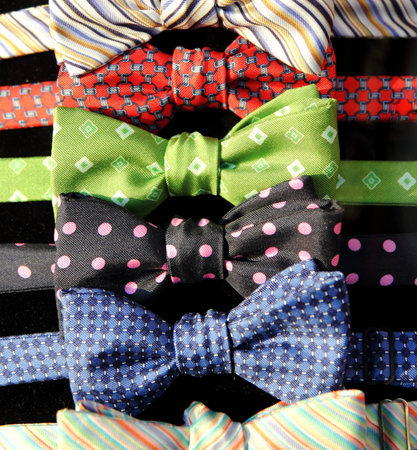 Bow ties on dark background.