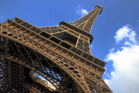 Eiffel Tower with blue sky.の写真素材