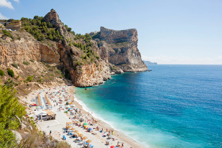 Beautiful beach on summer. Spain.の写真素材