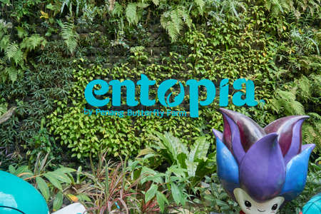 Entopia, A butterfly farm in Penang Malaysia with multiple species of reptiles and insects insideのeditorial素材