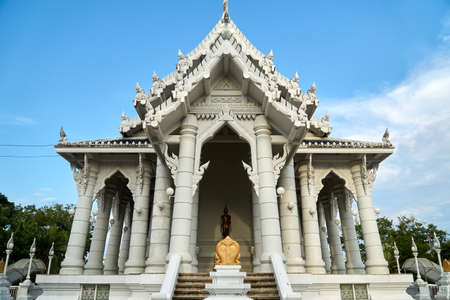 Beautiful architecture design of Wat Kaew Korawaran in Krabi, Thailandの写真素材