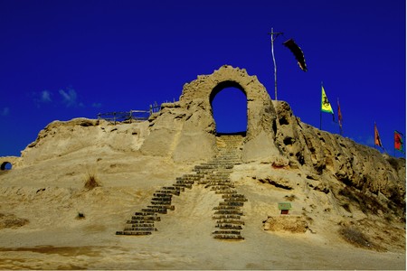 Rural town in Yinchuan, Ningxiaの写真素材