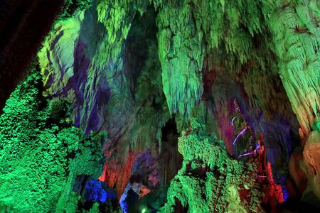 Maitreya city Bailong caveの写真素材