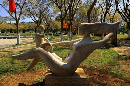 Kaiyuan city, Honghe Prefecture, Yingxu squareのeditorial素材