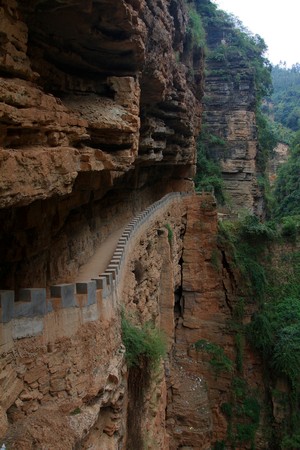 The big rift valley in Wuding Countyの写真素材