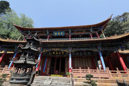 Temple at Wuding, China.のeditorial素材