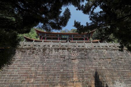 Temple at Wuding, China.のeditorial素材