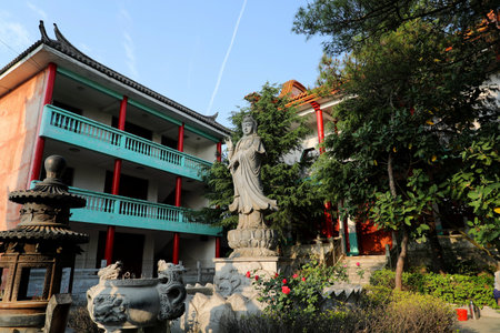 ?Wenbi Tower Scenic Spot? in Huize County, Yunnan Provinceのeditorial素材