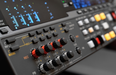Professional video recorder (digital betacam format), shallow depth of field.のeditorial素材