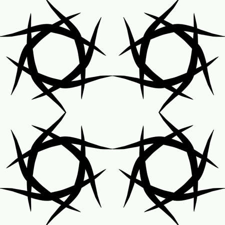 Thorn geometric patterns for tshirt logo designの素材
