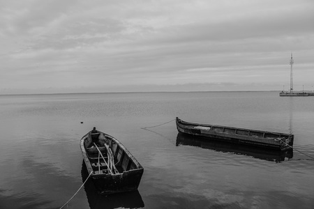 boat on the waterのeditorial素材