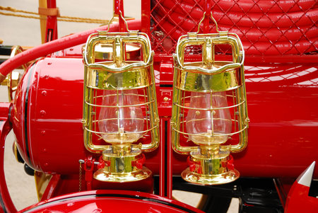 Details of an old chemical fire engine