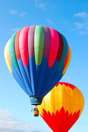 Hot air balloons at a small air show and festival in southern Oregonのeditorial素材