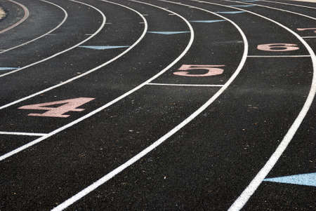 These numbers were found on the trackの写真素材