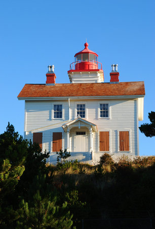 Yaquina Bay Lighthouse, 1871-1874, Only wooden lighthouse in Oregon, Newport Oregon