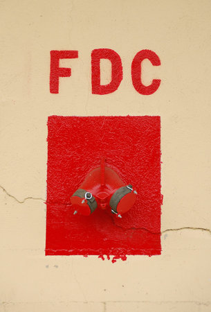 FDC sign and appliance on a storage building