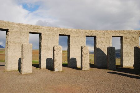 Stonehenge of Washington on the Columbia River near Klickitat   This is a design duplicate in size and form of Englandの写真素材
