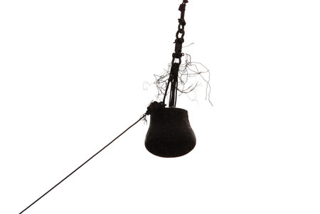 Have a Ball Swinging Through the Air, The 4000lb wrecking ball, at a demolition of an old grain...