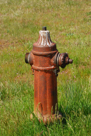 Fire Hydrant, Shaniko OR made in Portland Oregonの写真素材