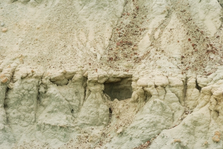 Foree Area of the John Day Fossil Beds National Monument near John Day.  Images were taken along the Story of Stone Trail and shows the emormous mud flows of the Picture Gorge Basin.の写真素材
