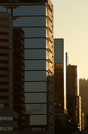 Early summer sunset and the city skyline of Portland Oregon during the Rose Festival CityFairのeditorial素材