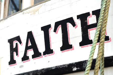 Faith is the name on a commercial fishing boatのeditorial素材