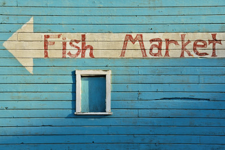 Bandon Oregon Fish Market near Old Town on the Coquille River