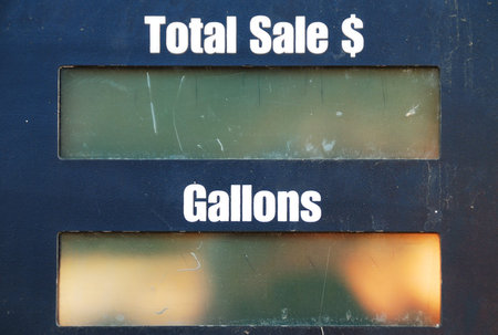 Detail of a gasoline pump