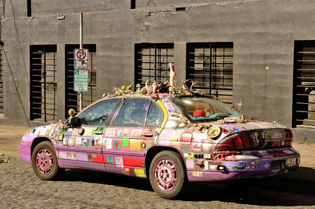 Good Doktor Zsa Vu Purple Planet Artist Corporation Car is one of Portland Oregonのeditorial素材