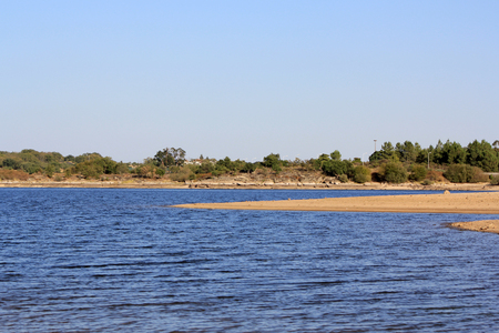 Portugal River Beach landscapeの写真素材