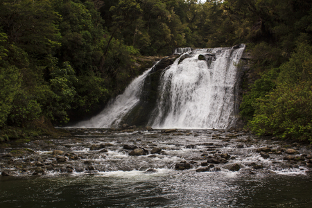 Magical Aniwaniwa Falls in New Zealandの写真素材