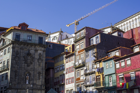 Typical Porto old housesのeditorial素材