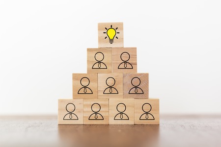Concept of Business corporation, innovation, Inspiration and Creative ideaの写真素材