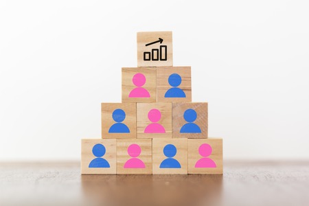 Gender equality leading to successの写真素材