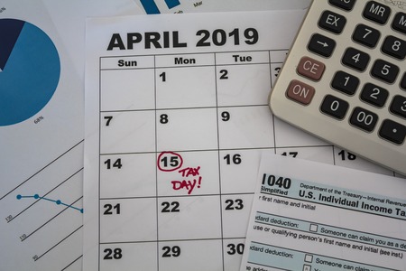 USA tax season conceptの写真素材