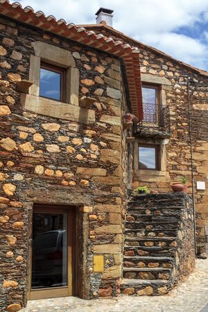 Lovely schist house in a schist villageの写真素材