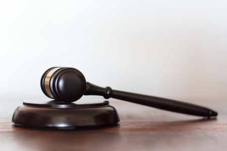 Judge's gavel on white background with copy space.Law and justice concept