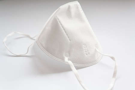Kn95 mask on white backgroundの写真素材