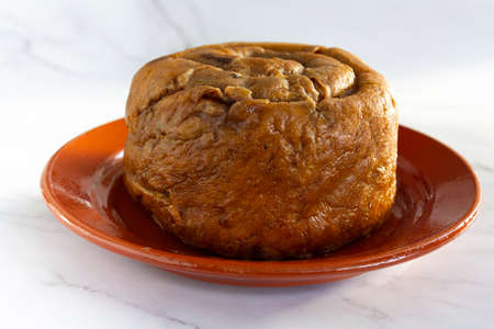 Portuguese easter cake called Folar Algarvio de Olhaoの写真素材